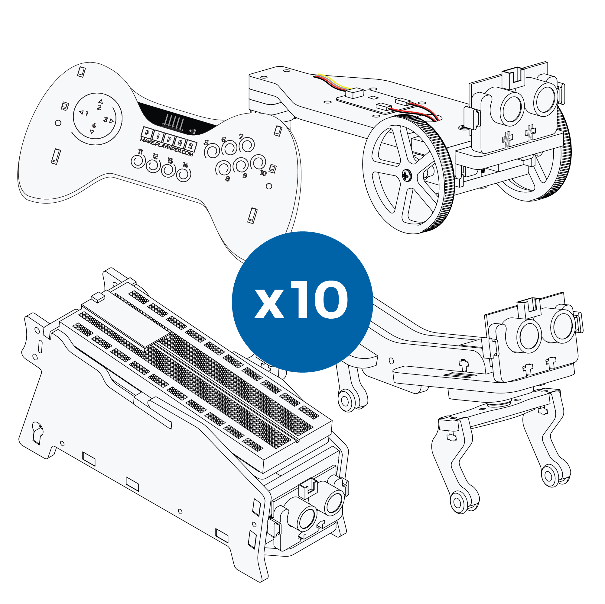 Piper Make Classroom Bundle #2 - Robotics