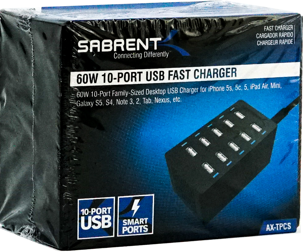 Sabrent 10-Port USB Fast Charger - Part