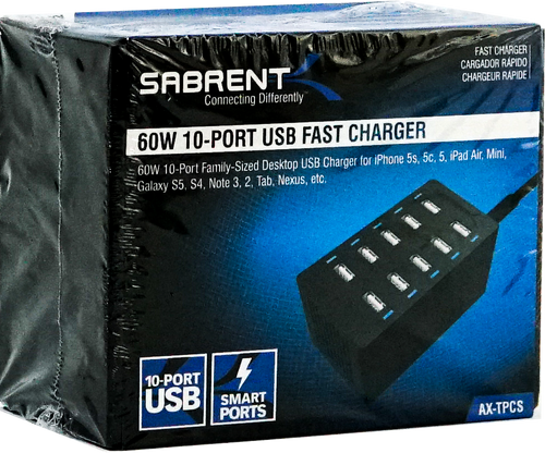 Sabrent 10-Port USB Fast Charger - Part